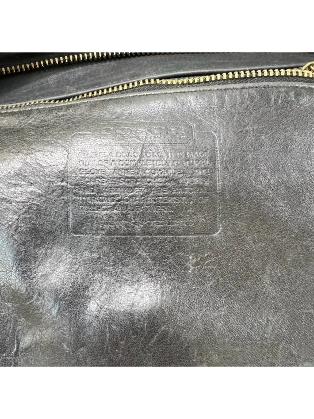 Coach Vintage Whitney Flap Black Leather Crossbody Bag - Picture 10 of 15